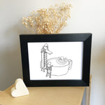 Load image into Gallery viewer, Fred&#39;s Take A Dip Print
