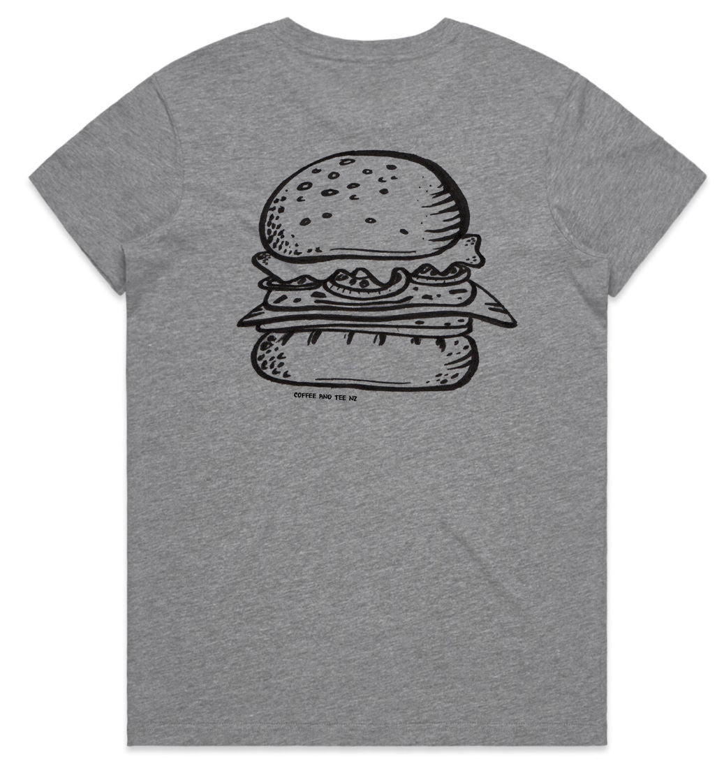 Women's Burger Print Tee